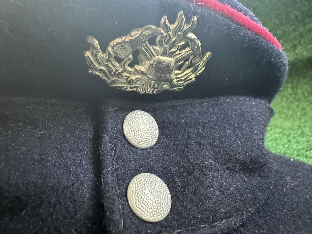 Original West German Firemans M43 Style Wool Hat Fire Service