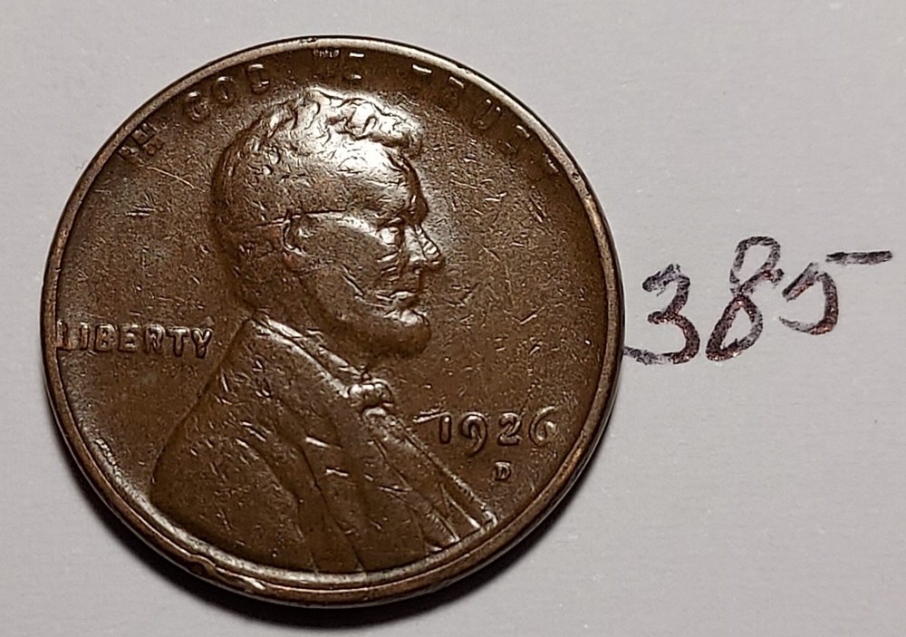 1926-D Lincoln Wheat Cent    #385