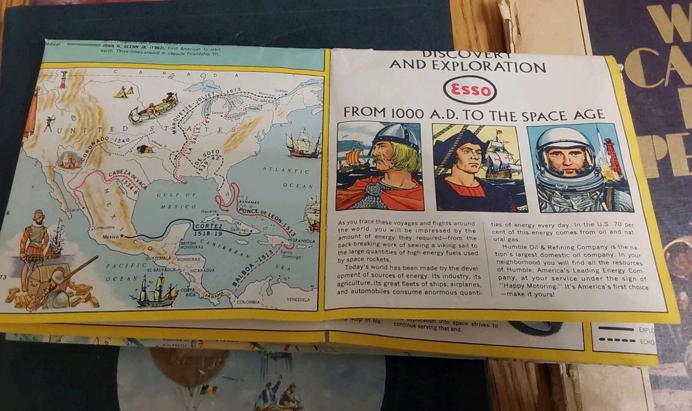 Vintage Space Bundle Books & A Map.