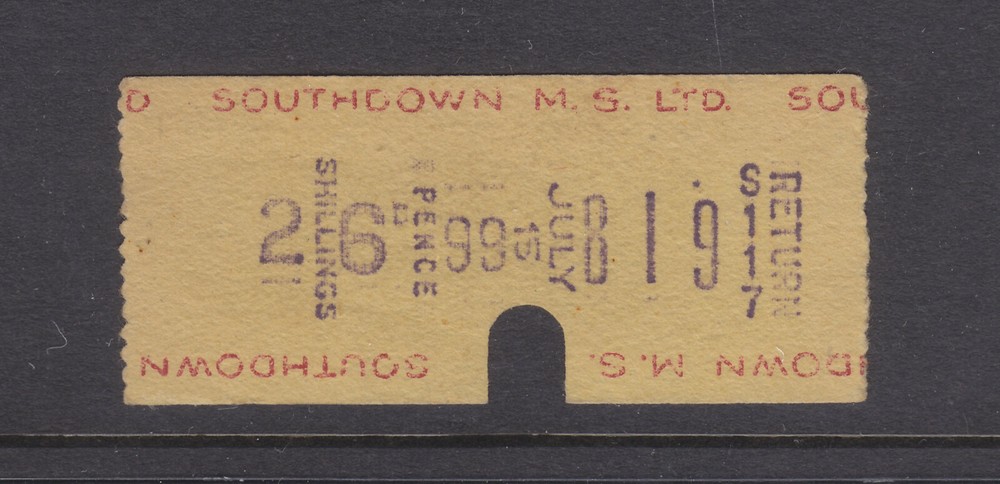 CINDERELLAS:  UK ?  SOUTHDOWN M.S. LTD  2/6 TICKET