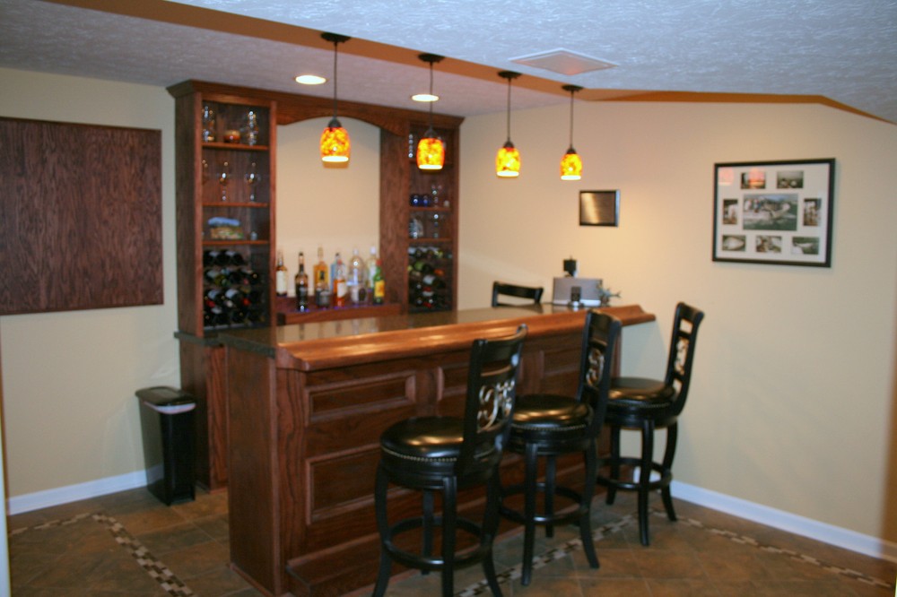 Custom Built Home Bar - Basement Pub