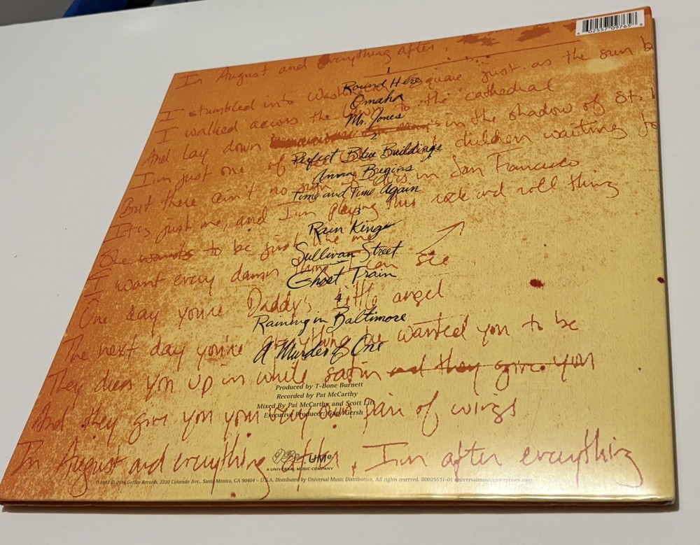 Counting Crows Autograph Vinyl🎸August And Everything After🎸