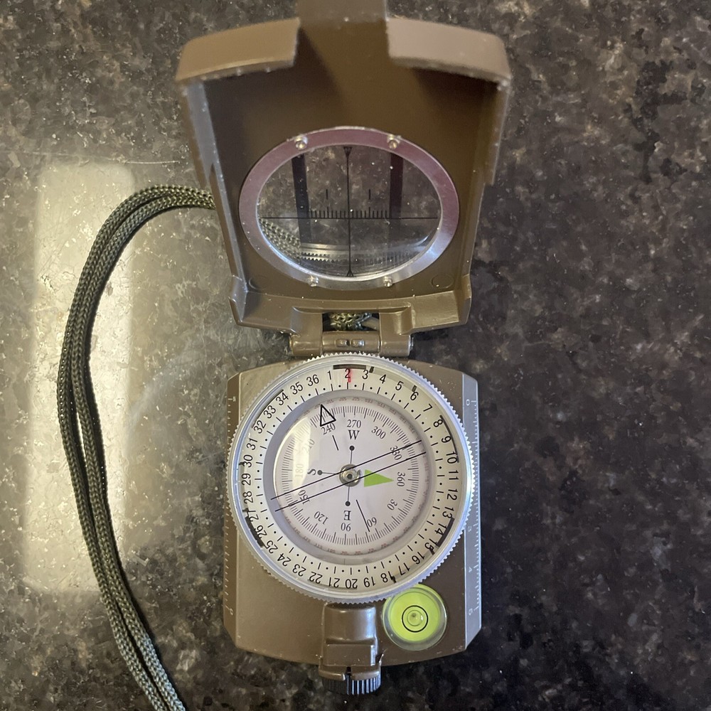 Metallic Liquid Filled Prismatic Compass