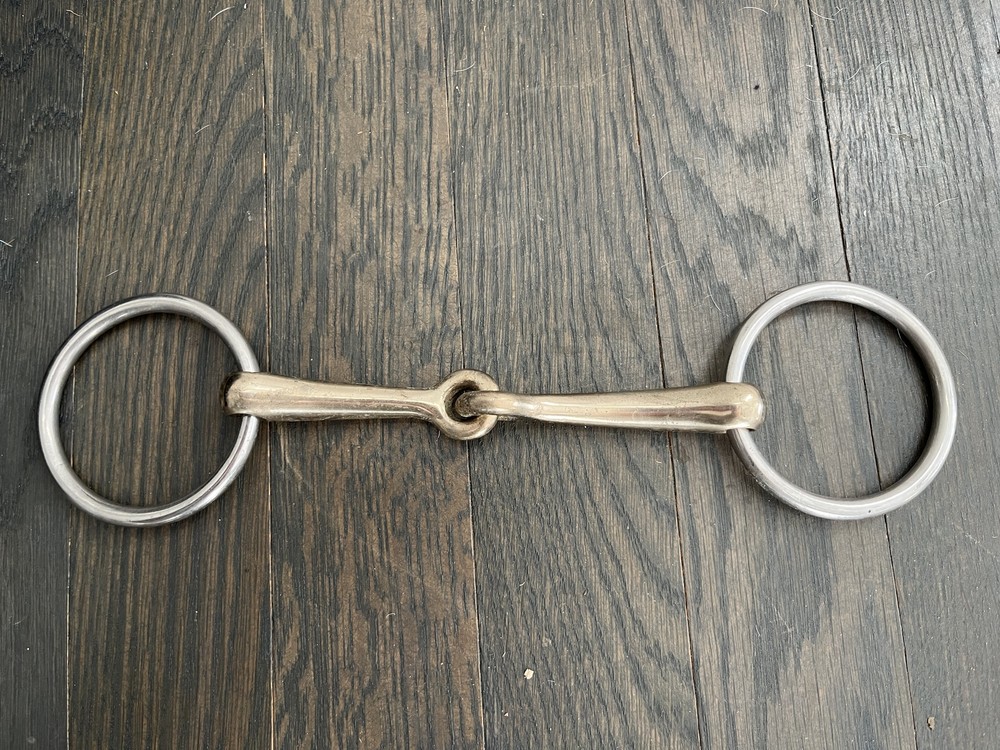 Albacon 5" Loose Ring Single Jointed Bradoon Bit