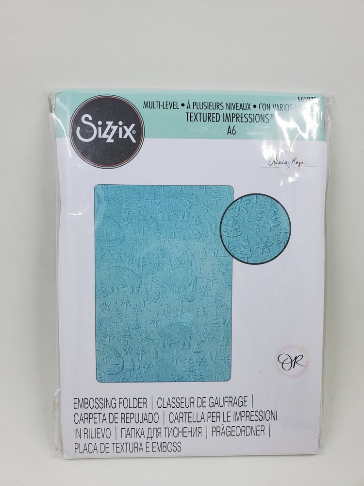SI1 Sizzix 3D Textured Impressions A6 Nordic Pattern Embossing Folder