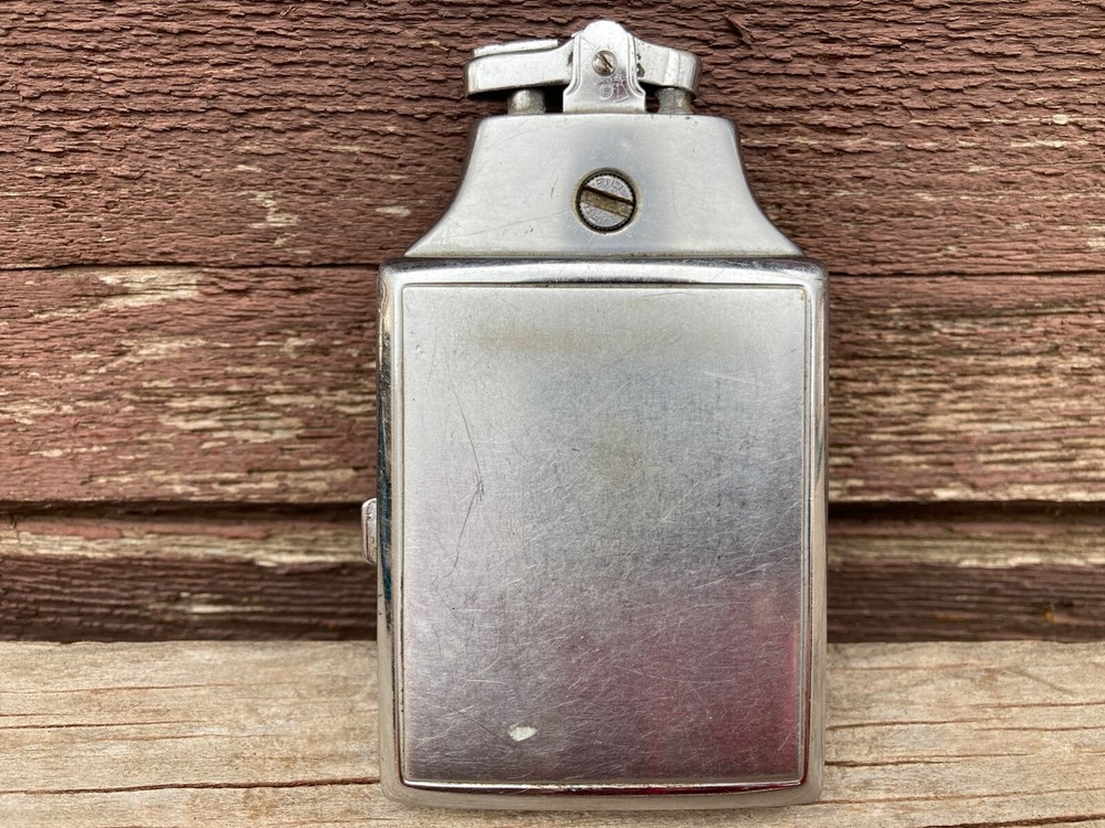 Vintage Art Deco Ronson Mastercase Cigarette Case / Lighter Chrome