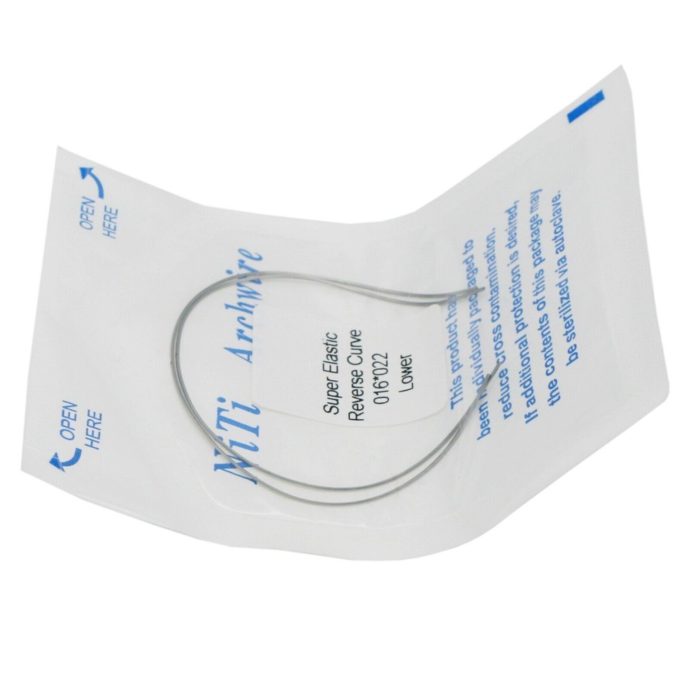 Dental Reverse Curve Arch Wire Niti Super Elastic Round/Rectangular True Form