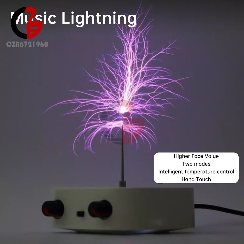 Bluetooth Music Tesla Coil Plasma Loudspeaker Touchable Artificial Lightning DIY