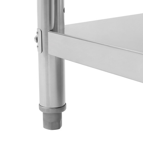 Commercial Work Table Adjustable Work Bench Kitchen Stainless Steel Prep Table