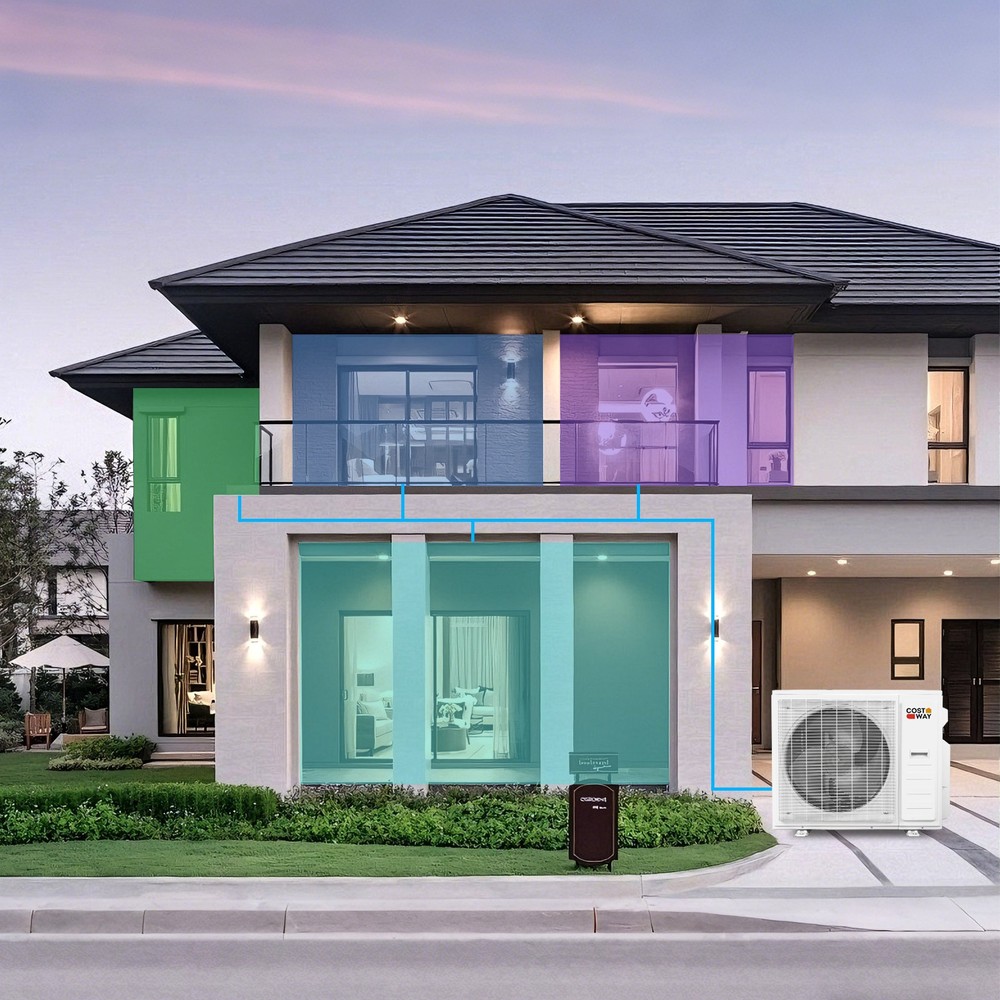 Blast Pro 2 Zone 20000 BTU Mini Split AC/Heating System, 23 SEER2, WiFi Enabled