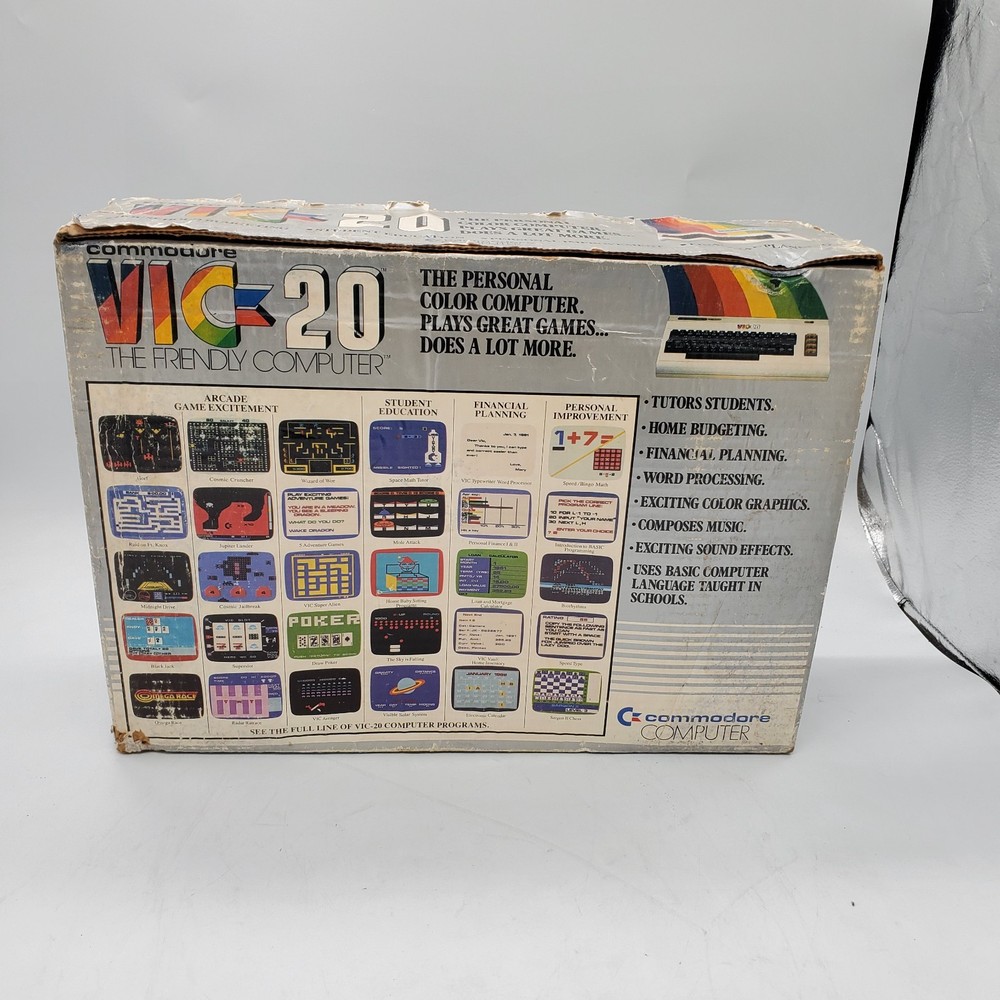 COMMODORE VIC-20 COMPUTER + VIC 1541 DISK DRIVE + JOYSTICK [CLEANED/TESTED 100%]