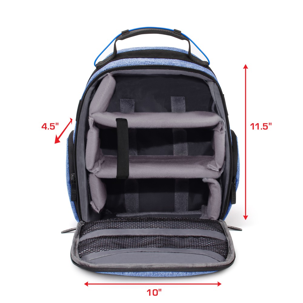 USA GEAR Backpack for VR Headset Compatible with Oculus Quest 2 Gaming Headset