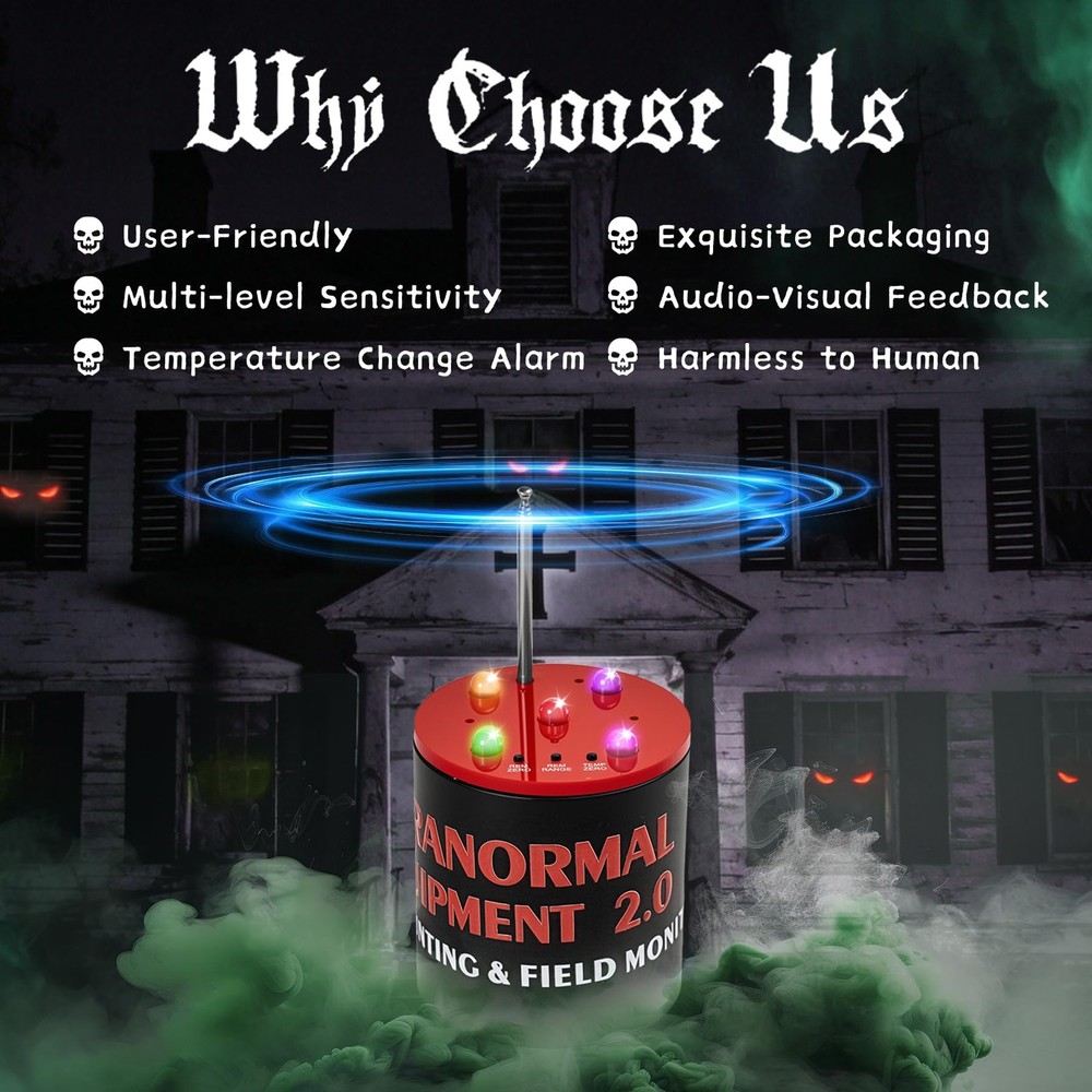 Advanced Ghost Hunting Equipment with Temperature Deviation Detection and...
