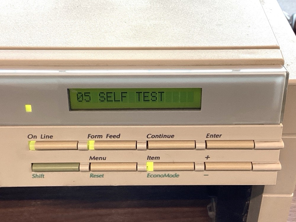 HP LaserJet 4P Laser Printer Display Front Control Panel - POWERS ON - UNTESTED