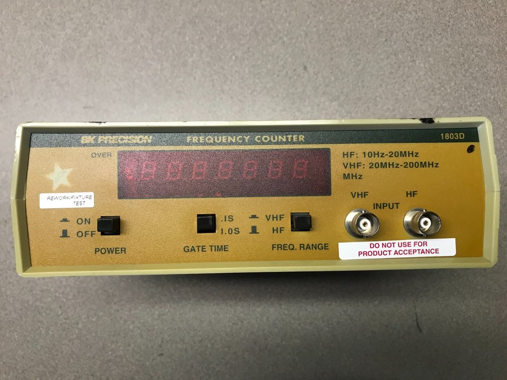 BK PRECISION 200 MHZ FREQUENCY COUNTER 1803D