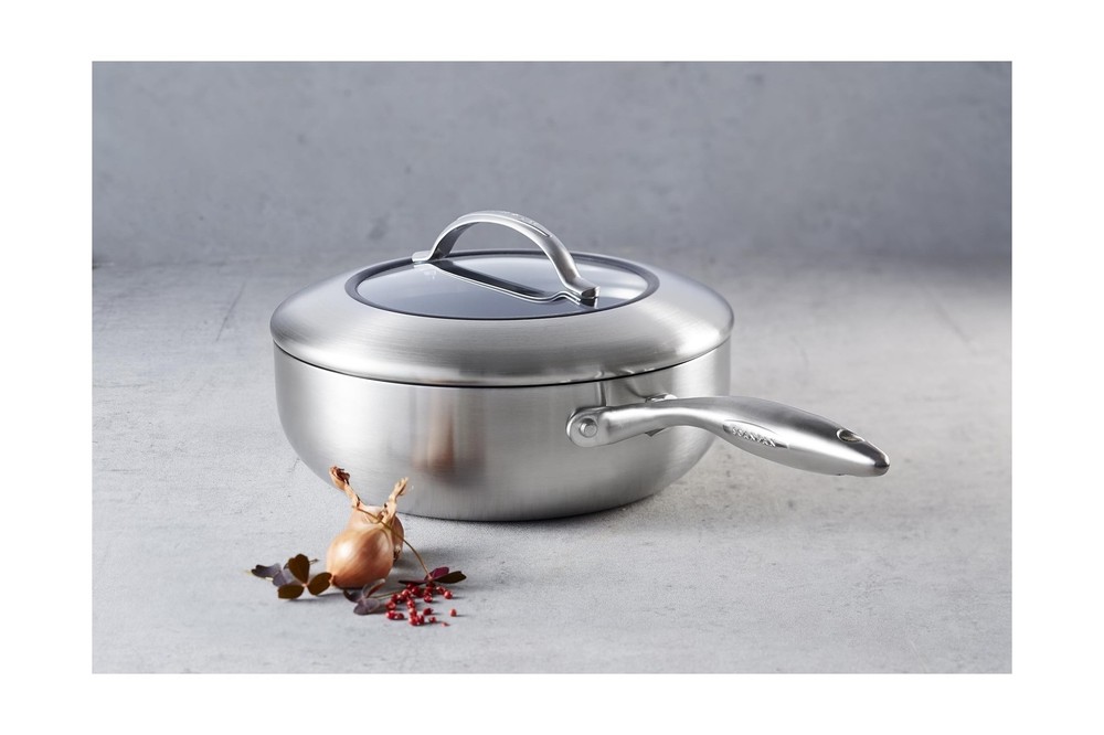 Scanpan - 65082600 Scanpan CTX Covered Deep Sautè Pan, 4 Quart, Silver