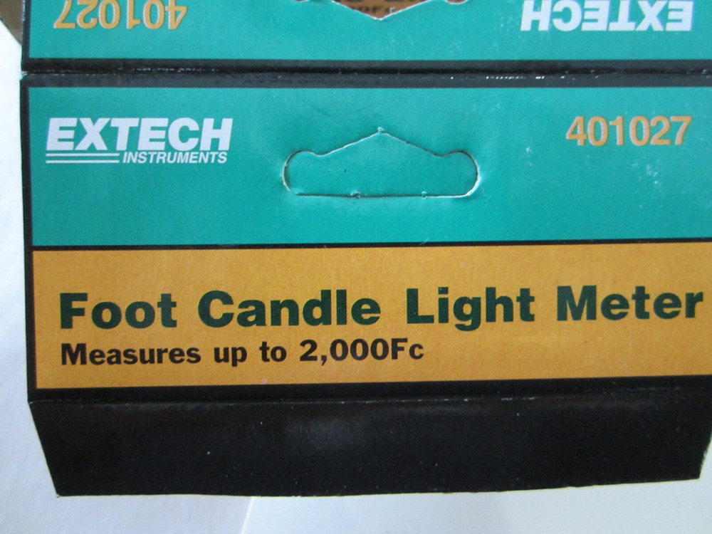 EXTECH 401027 FOOT CANDLE LIGHT METER