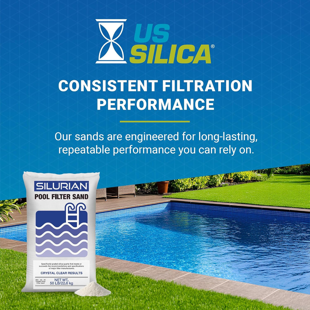 US Silica 4 Pack Angular Pool Filter Sand for Crystal Clear Water