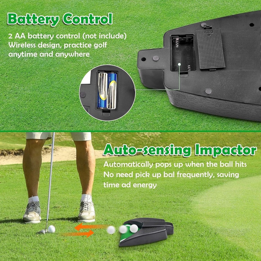 Lightweight Adjustable Golf Practice Machine - Perfect Your Putting Skills