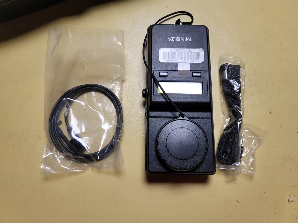 Minolta Illuminance Meter T-1M with Case, strap, tested