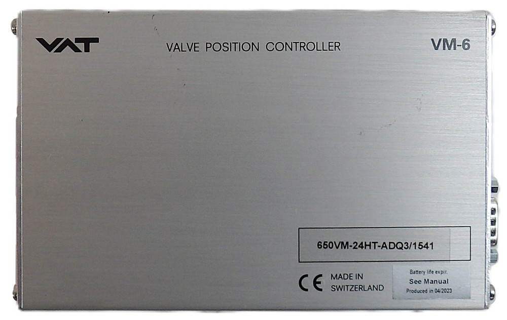 VAT 650VM-24HT-ADQ3 Vacuum Valve Position Controller VM-6 Working Surplus