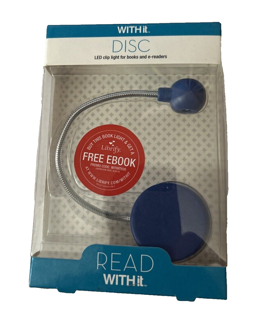 Withit Disc Led Book Light, Blue