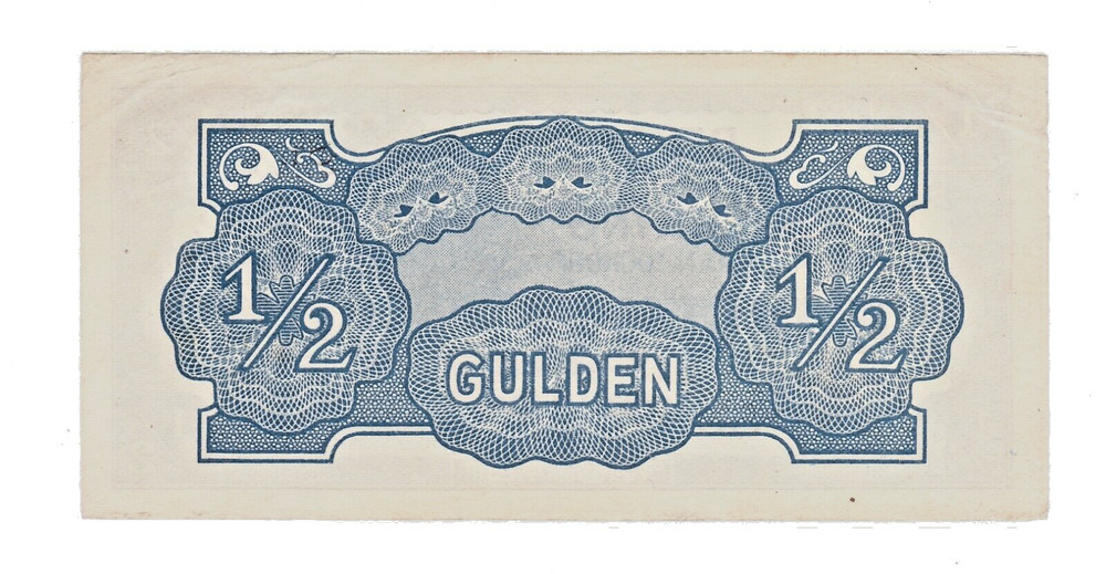 Netherlands 1/2 Half Gulden Japanese Invasion Note