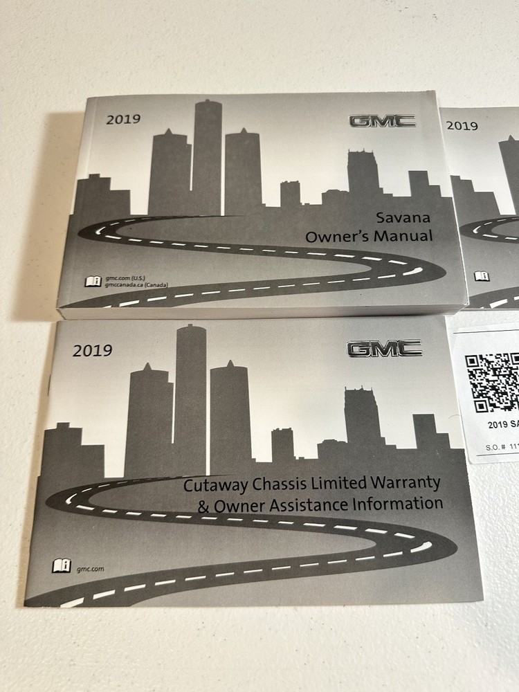 2019 GMC Savana Owner Manual Set