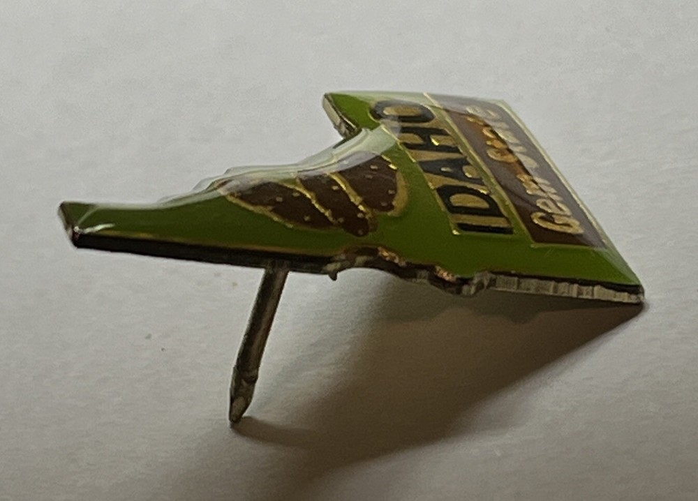 Idaho Lapel Pin State Shaped Souvenir Gem State