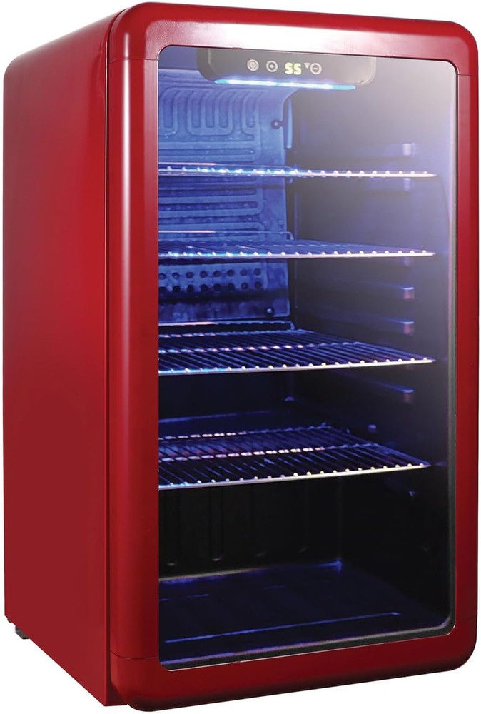 MCB34CHR Beverage Cooler, Red
