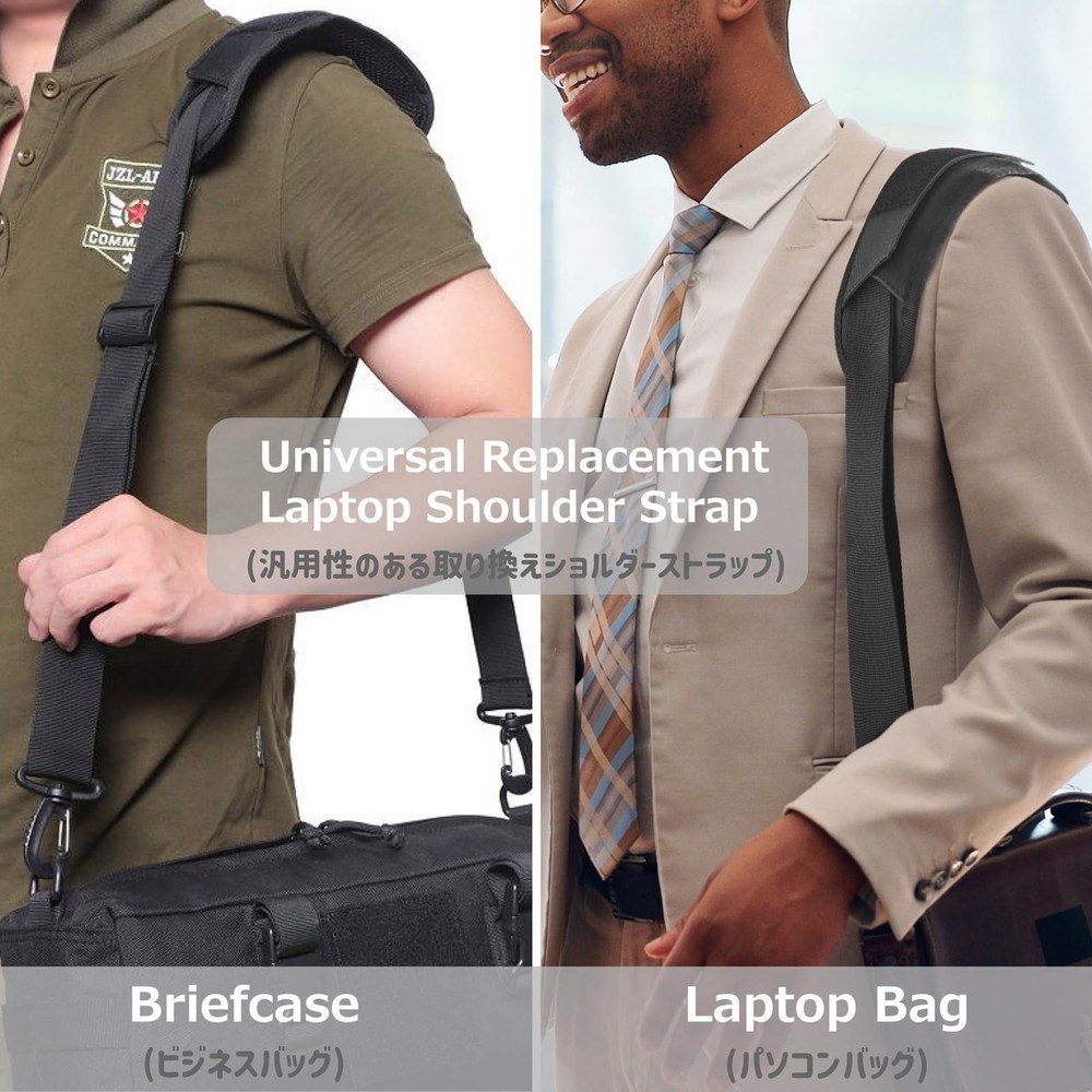 Tactical Shoulder Strap Thick Soft Pad Adjustable Crossbody Replacement Strap