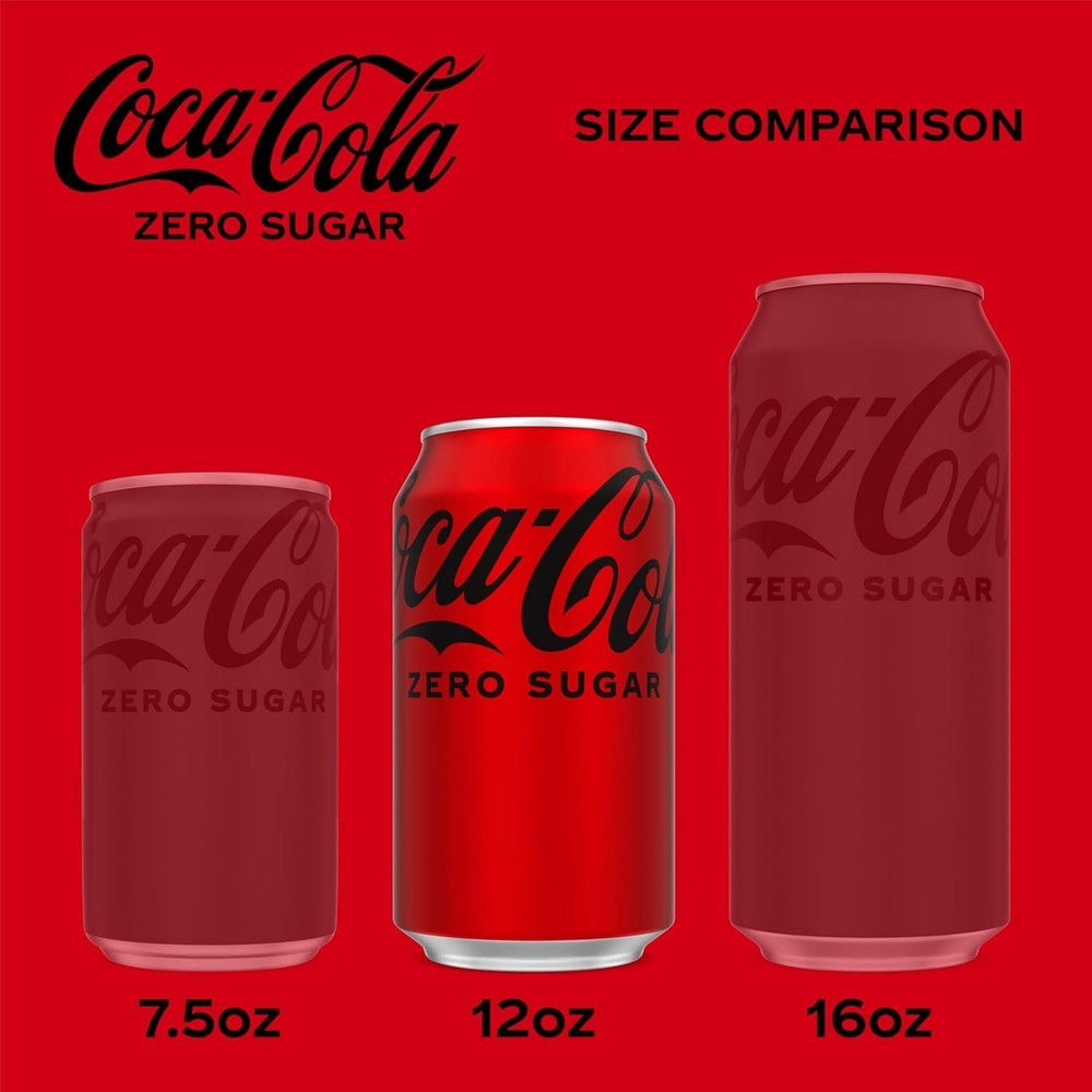 Coca-Cola Zero Sugar 12 oz Cans - 12 Pack Packaged for Ultimate Refreshment