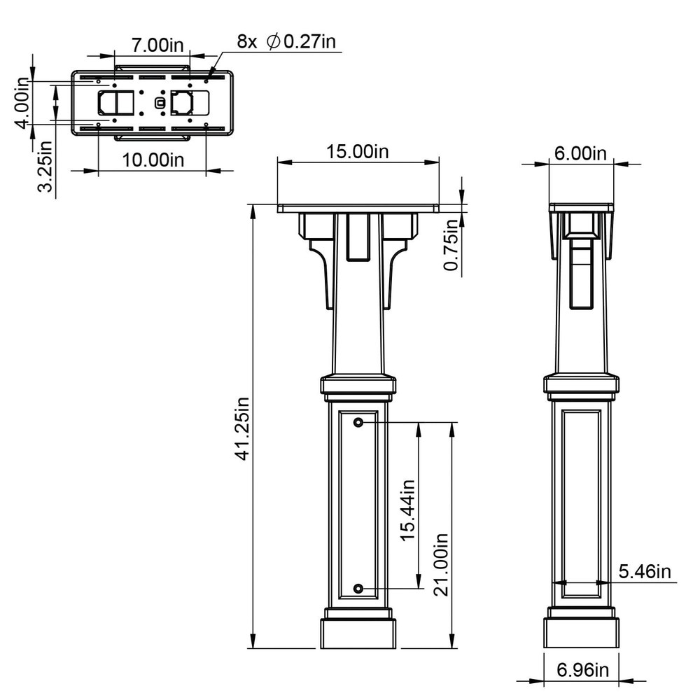 Architectural Mailboxes Grand Haven Plastic Mailbox Post Code A