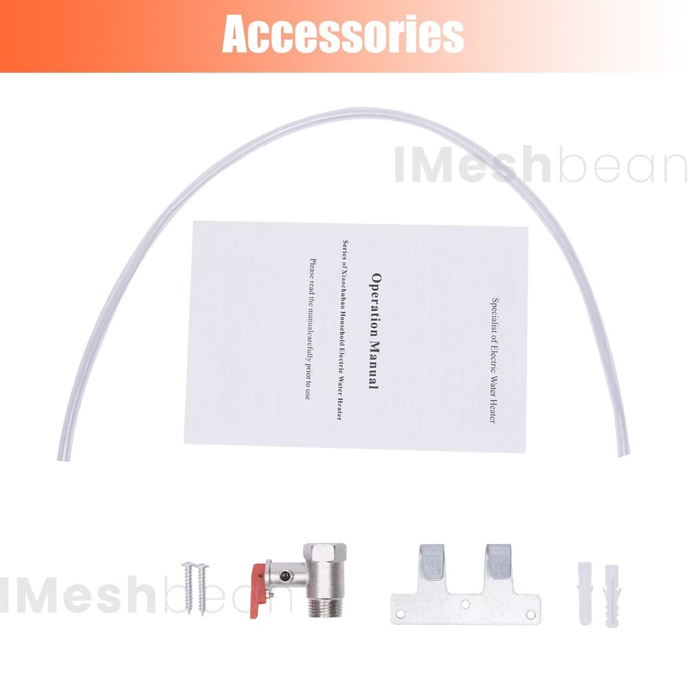 4 Gal Electric Tank Water Heater Digital Display Kitchen Wholehouse 95°F-131°F