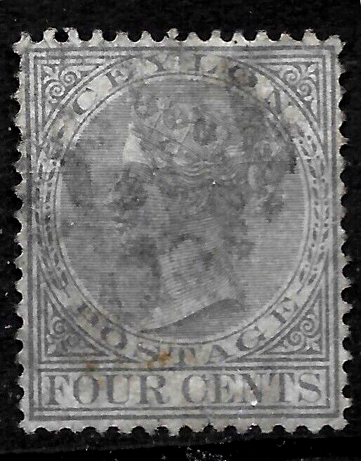 1872 Ceylon Victoria Sc #64 used VF