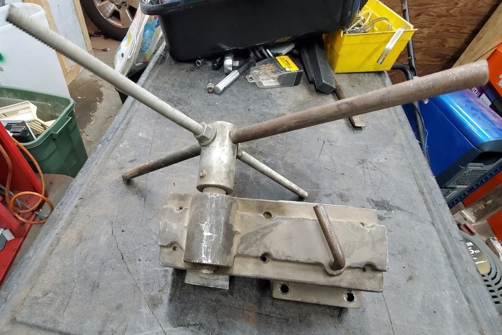 CORE DRILL stand Carriage assembly MOTOR MOUNT & 4 handle Crank Wheel Silver