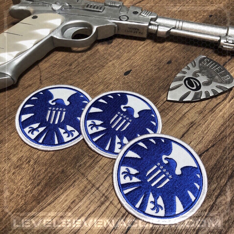 • SHIELD • CLASSIC RETRO BLUE PATCH • PROJECT INSIGHT • AGENT COSPLAY PROP •