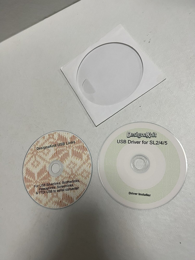 Designaknit usb driver cd and usb links cd software Discs Only