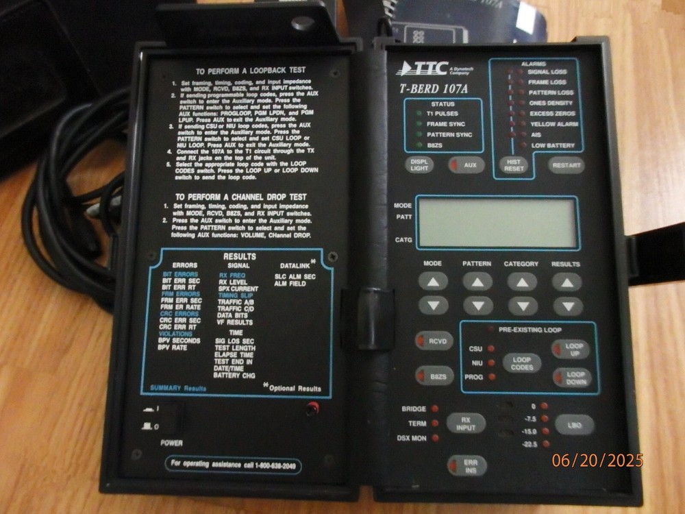 TTC T-Berd 107A T-Carrier Analyzer