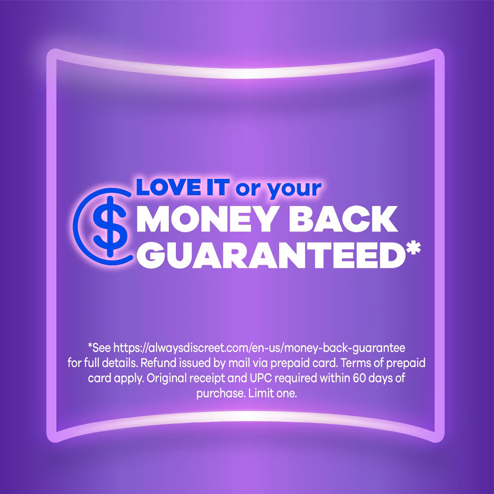 Always Discreet Moderate Long Absorbency 4 Drop Base Pads - 162ct