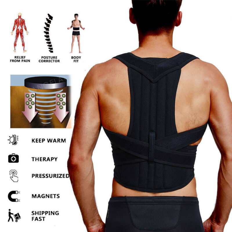 Adjustable Posture Corrector Back Shoulder Support Correct Brace Belt Men Women