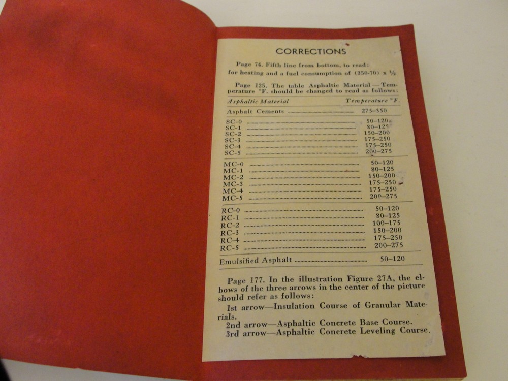 Asphalt Pocket Reference for Highway Engineers By Prevost Hubbard, Bernard Gray