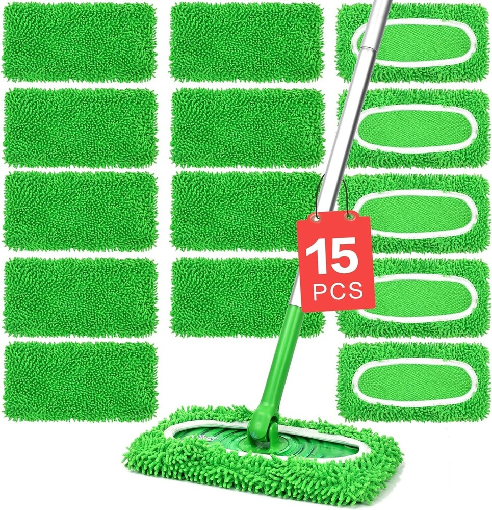 Replacement Wet Mopping Pads - Washable Cloths Bundle