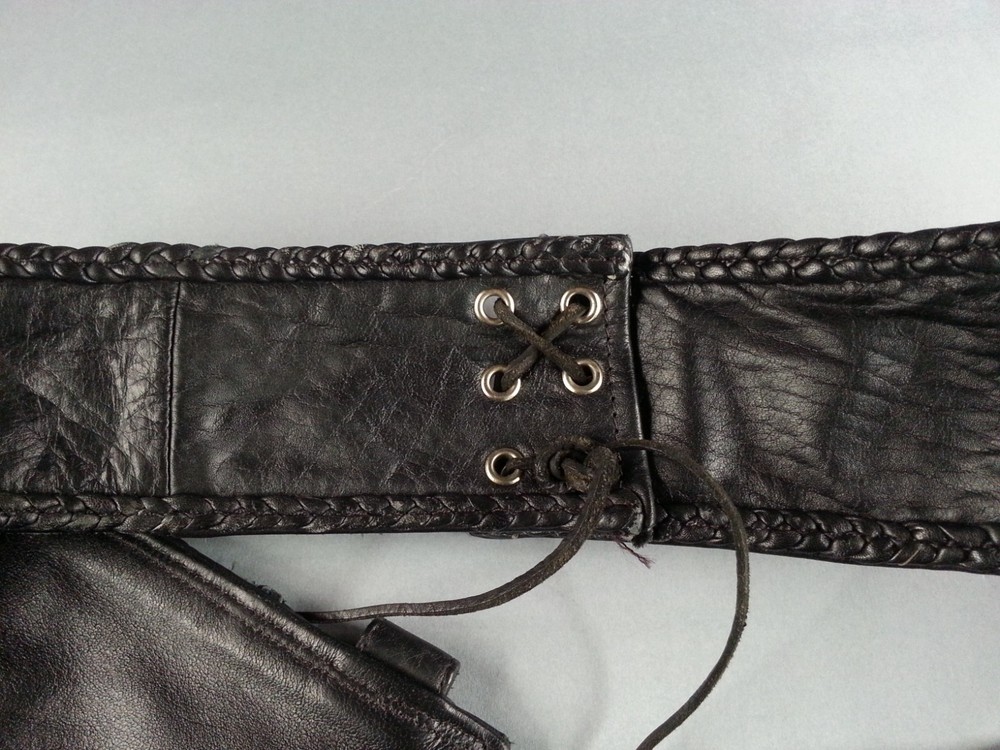 Leather Headquarters Size 3XL Leather Chaps Black