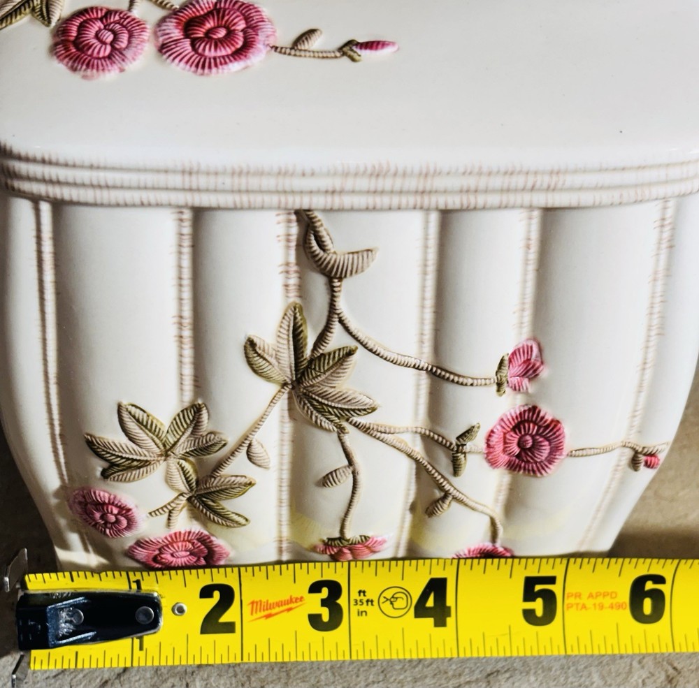 Croscill Rose Garden Ceramic Tissue Box Cover