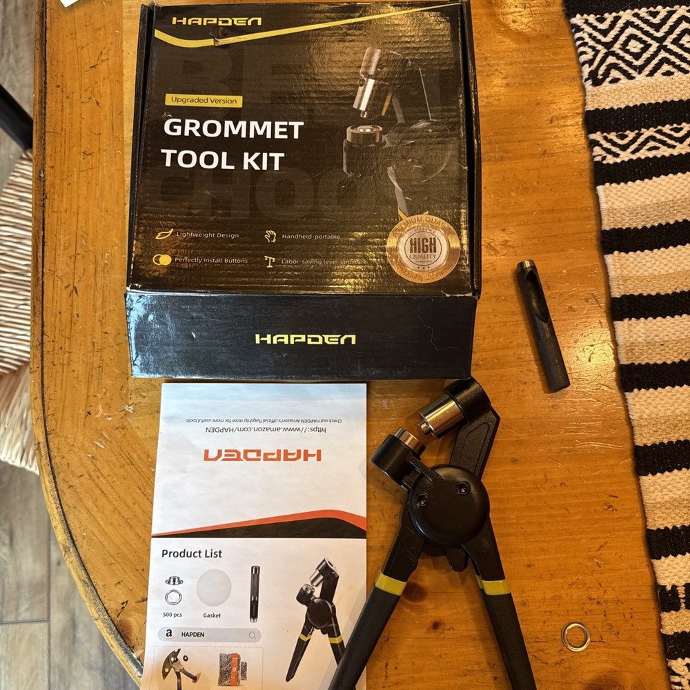 Hapden Grommet Tool Kit 10mm - Open Box
