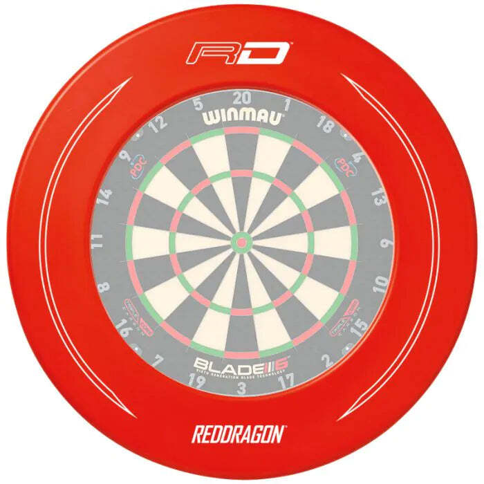 Red Dragon Branded Red Dartboard Surround