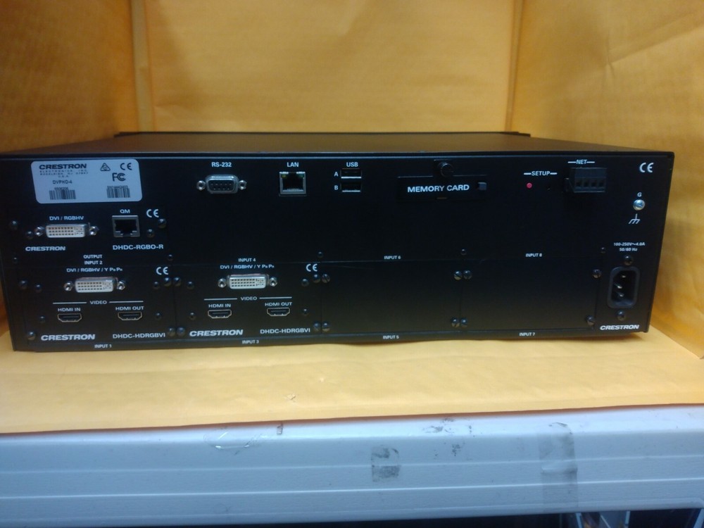 Crestron DVPHD-4 High-Definition Digital Video Processor w/ Output Cards