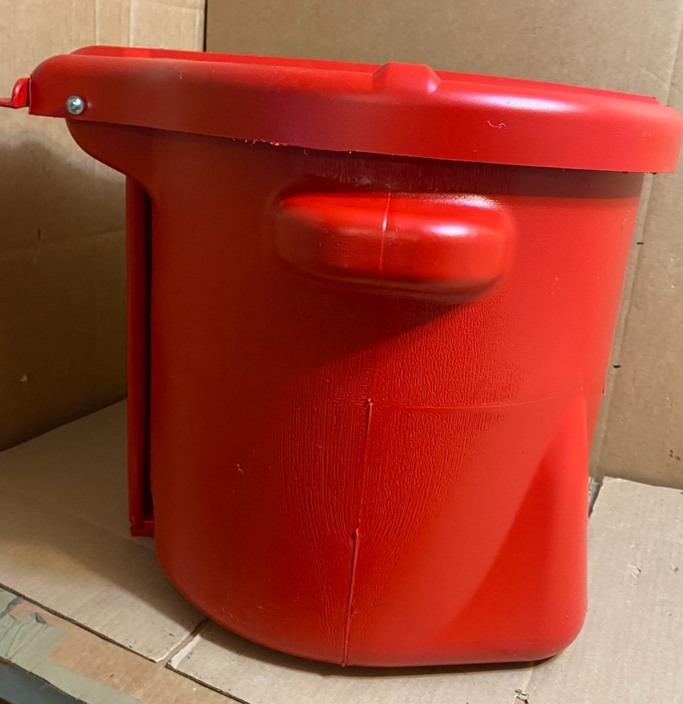 EAGLE 945BIO Biohazard Step On Poly Waste Container 10 Gallon