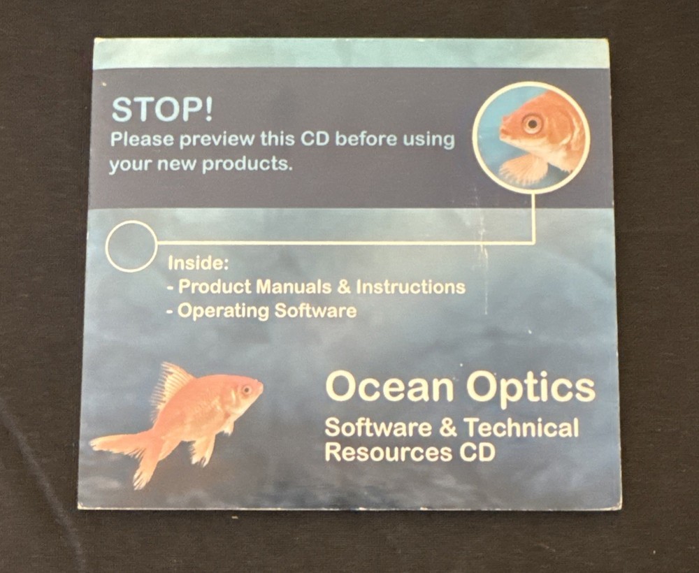 Ocean Optics Spectrometer Software & Technical Resources CD